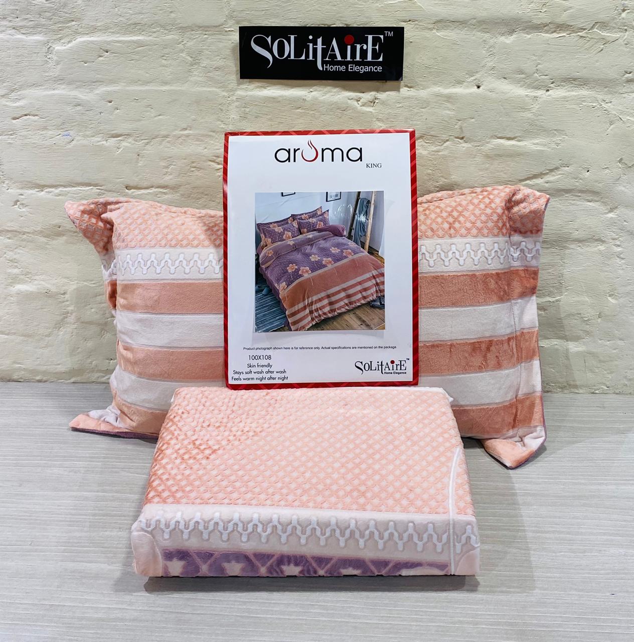 AROMA warm bedsheet king sized 