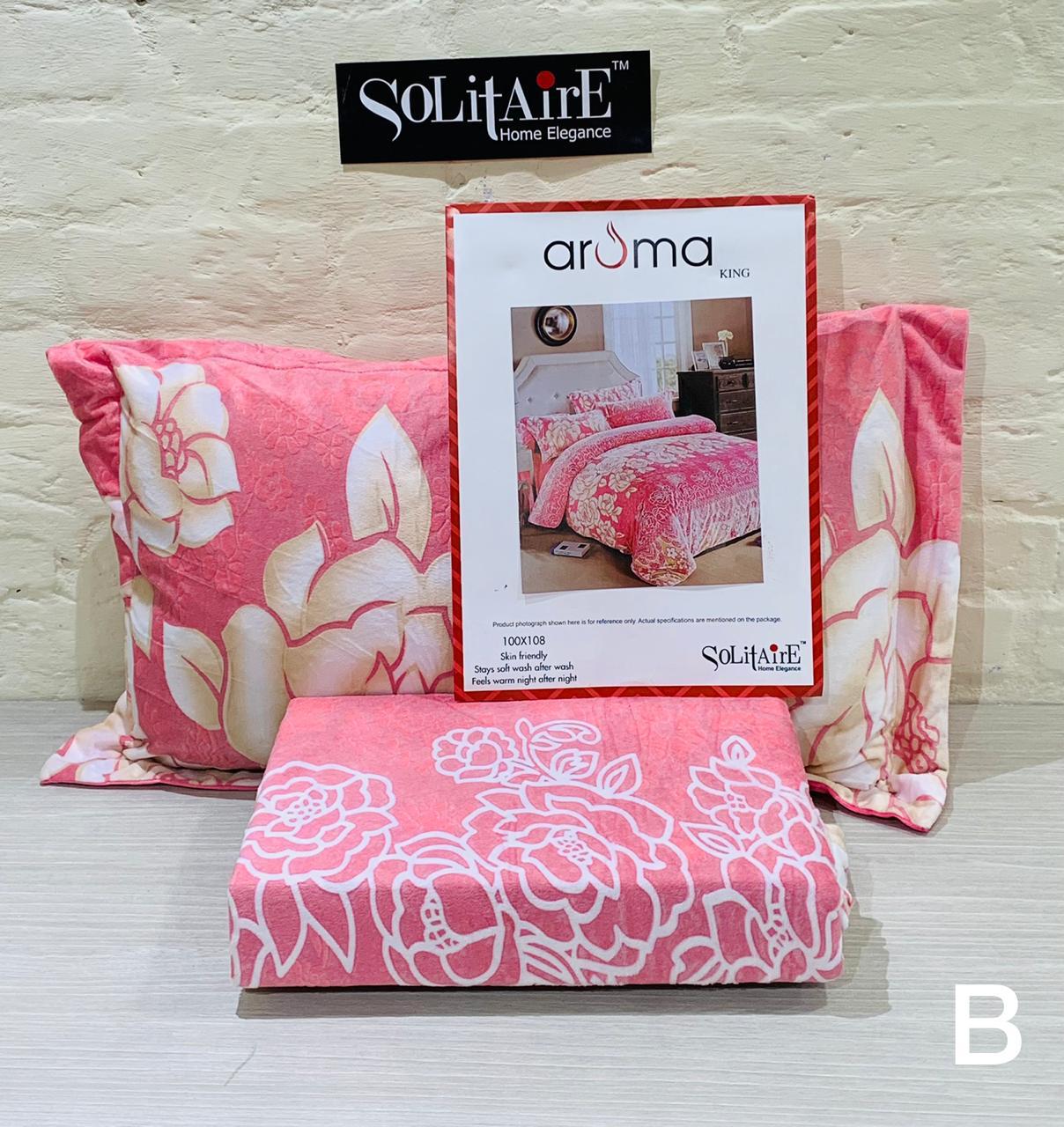 AROMA warm bedsheet king sized 