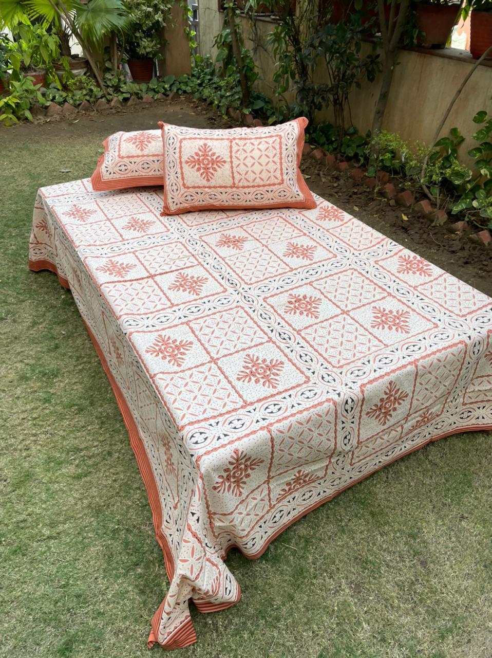 Ajrakh and cut work print collection 
