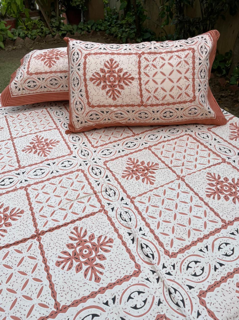 Ajrakh and cut work print collection 