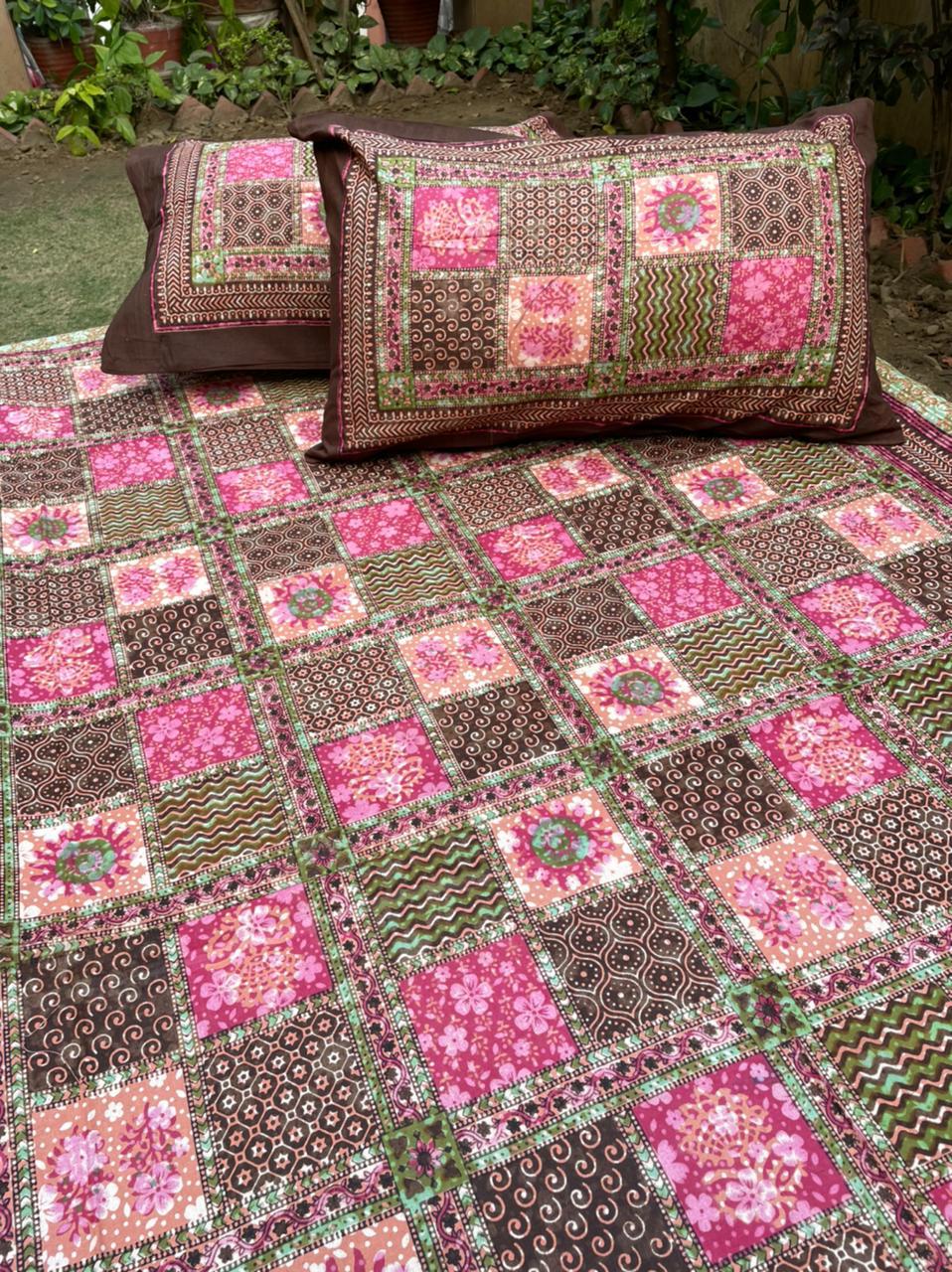 Ajrakh and cut work print collection 