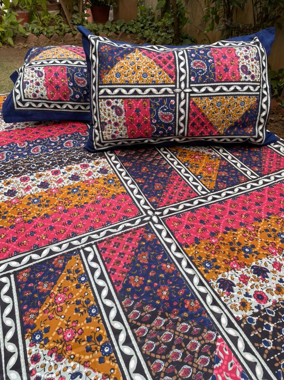Ajrakh and cut work print collection 
