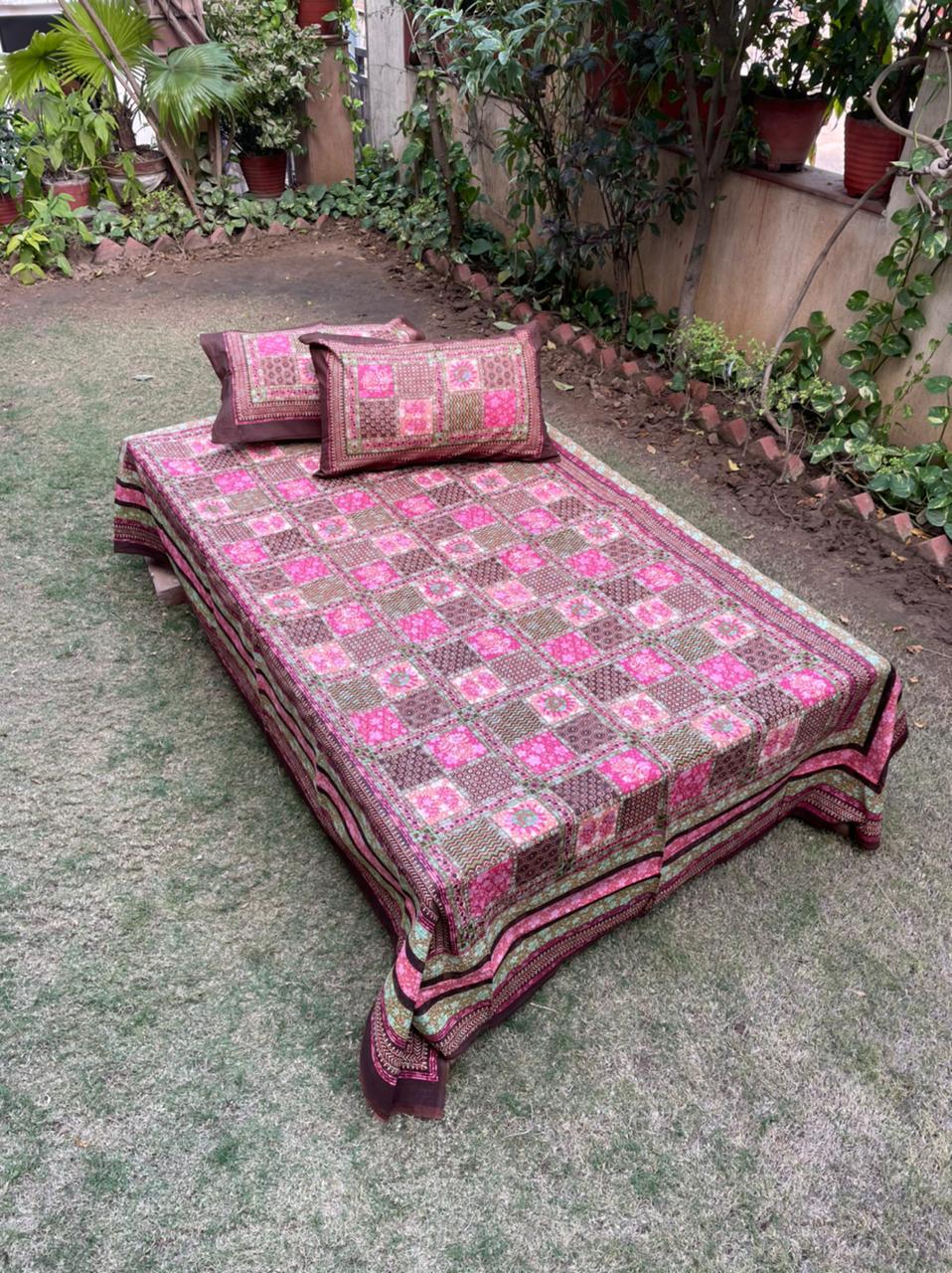 Ajrakh and cut work print collection 