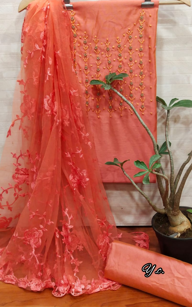 Silk handwork suits