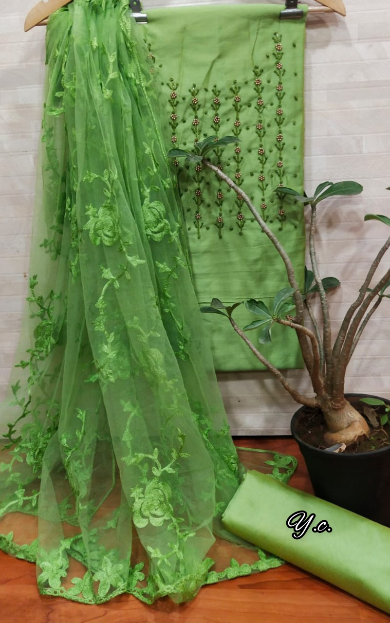 Silk handwork suits