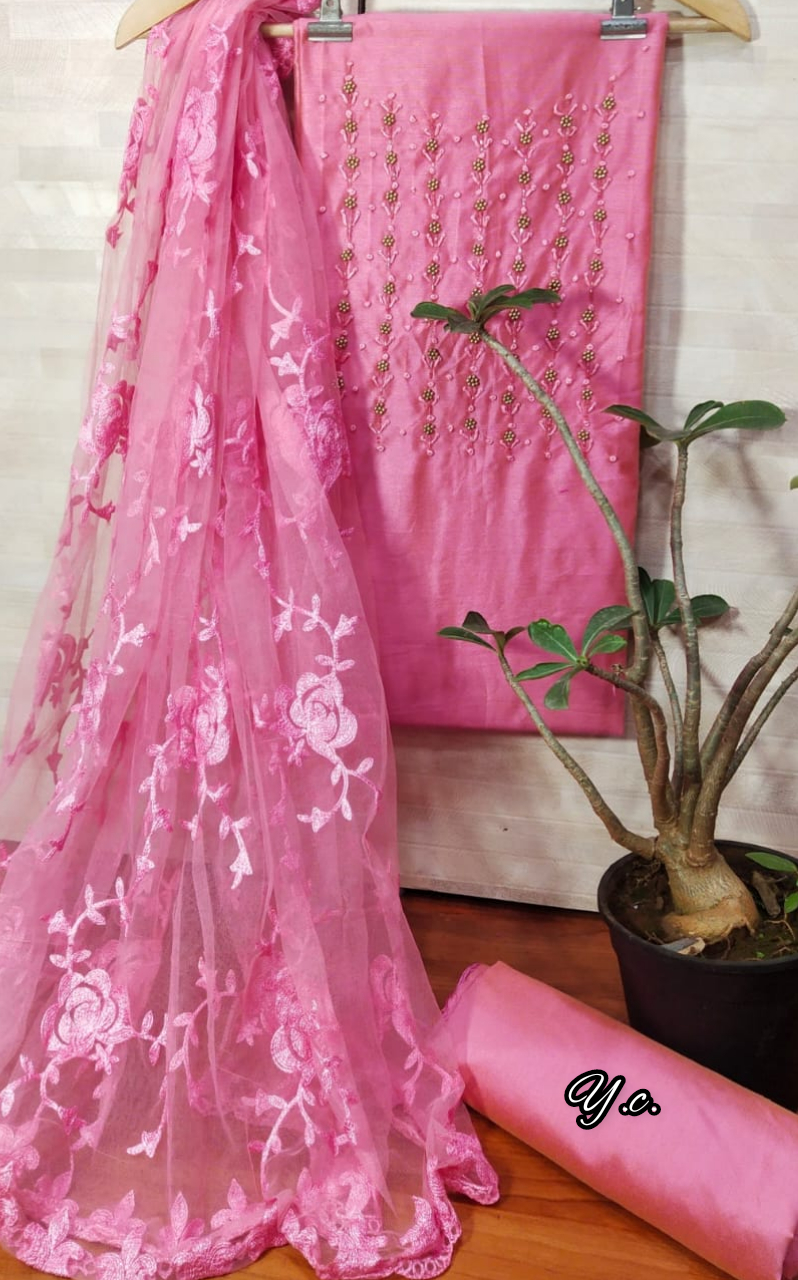 Silk handwork suits