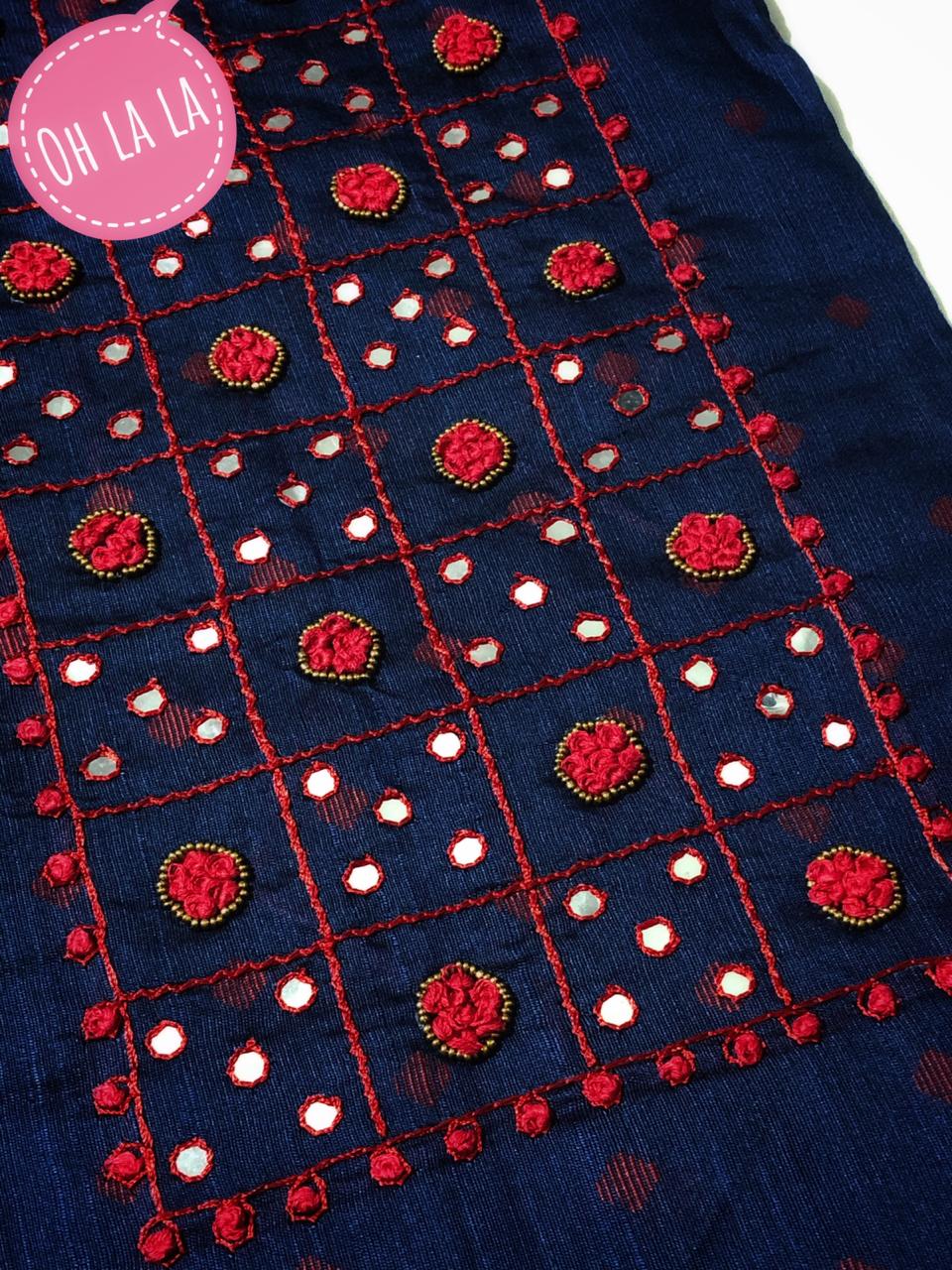 Silk top with beautiful