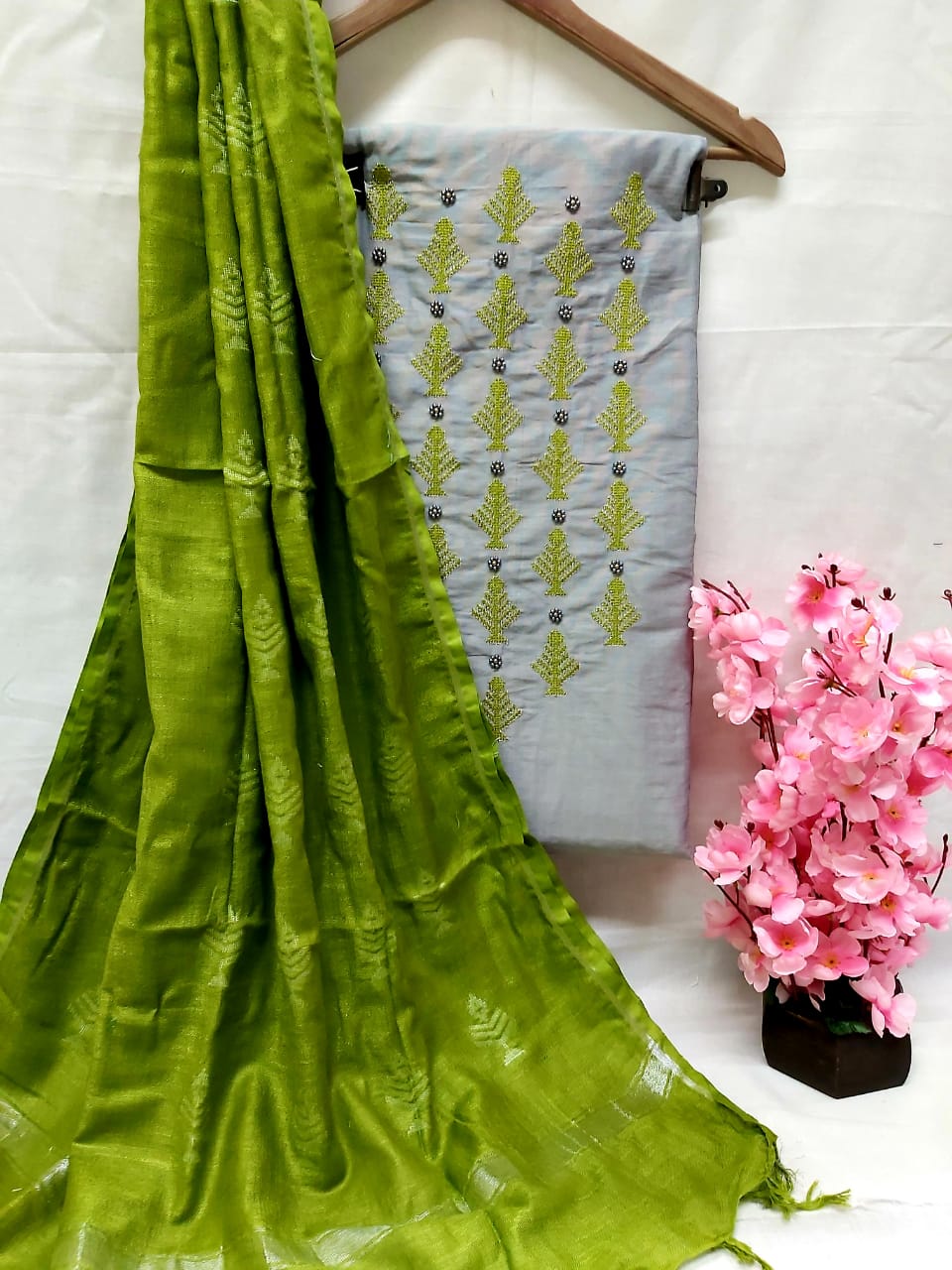 Silk handwork top
