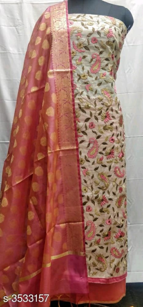 Chanderi fully worked top