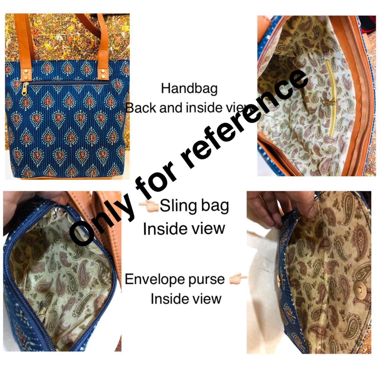 Handbag Sling Bag envelope purse combo