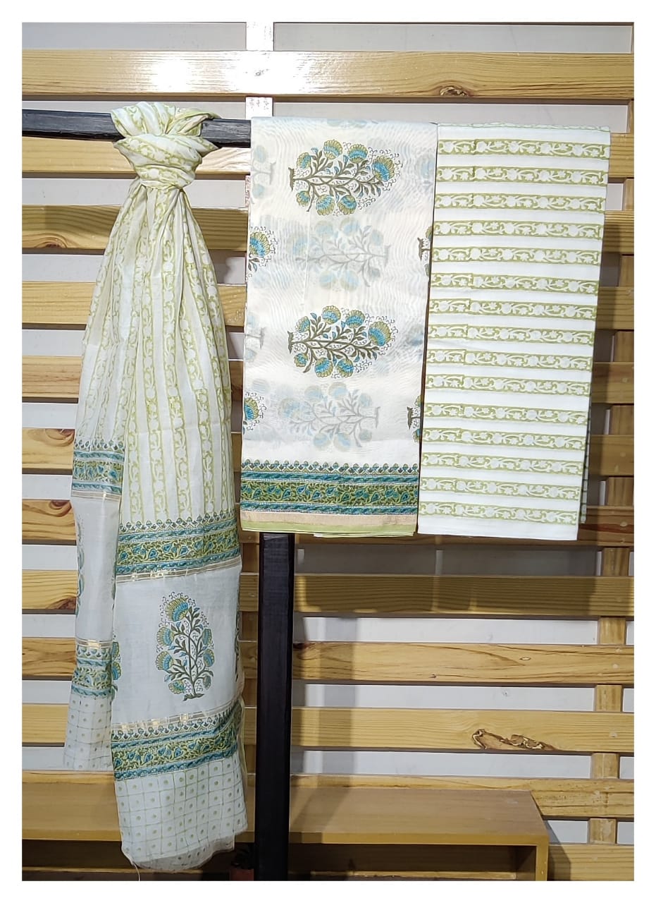 Pure CHanderi Silk Suits