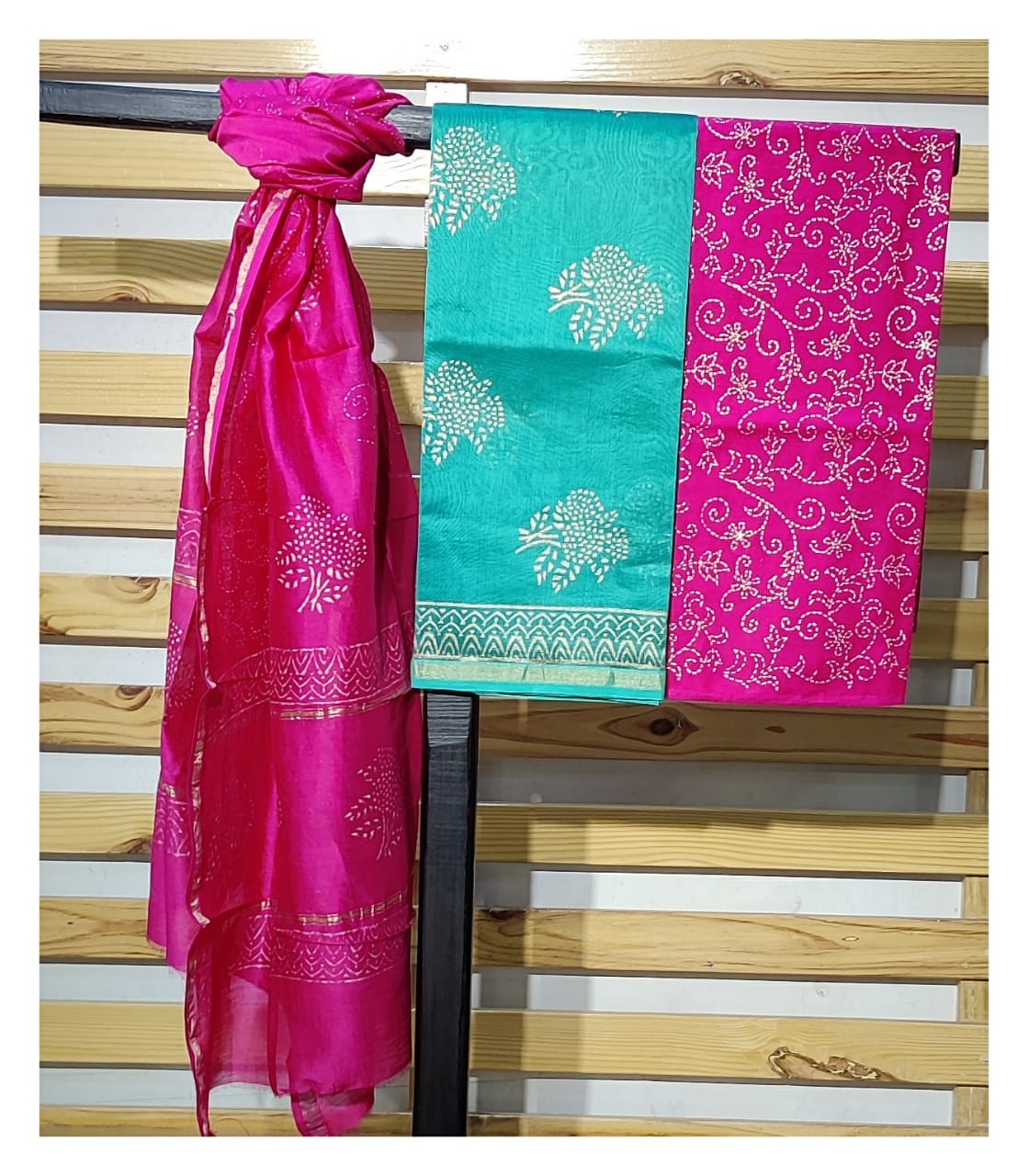 Pure CHanderi Silk Suits