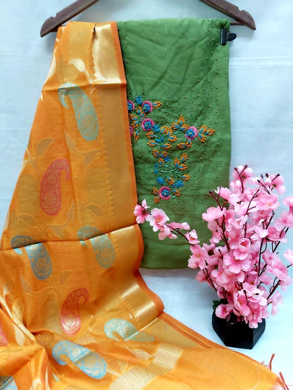 Chanderi modal silk