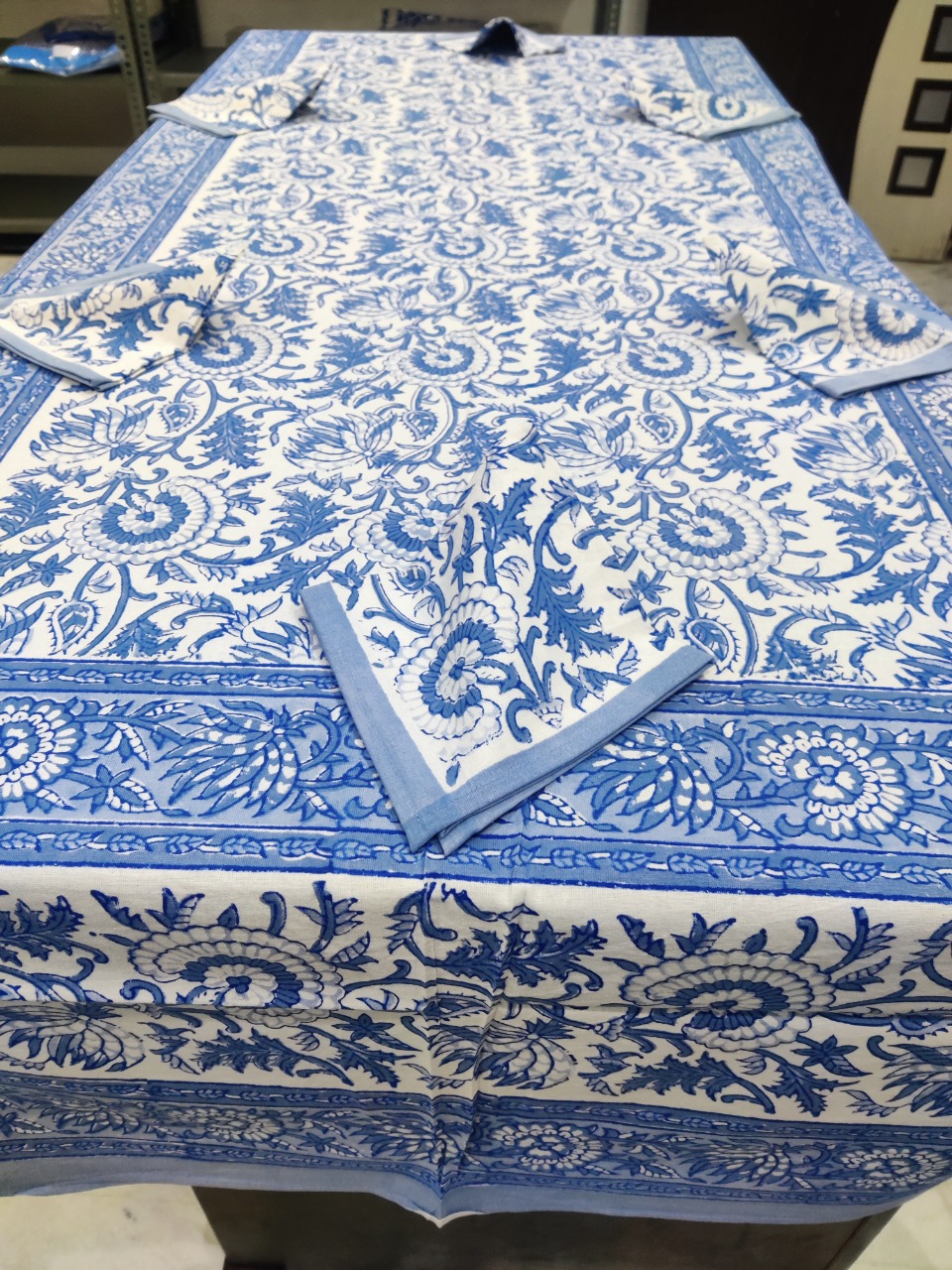 Hand Block Printed 6 Sets Table Cover