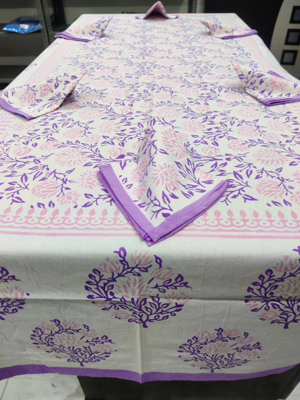 Hand Block Printed 6 Sets Table Cover