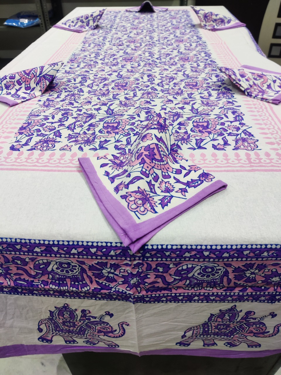 Hand Block Printed 6 Sets Table Cover