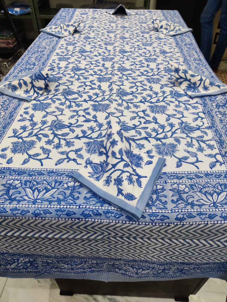 Hand Block Printed 6 Sets Table Cover