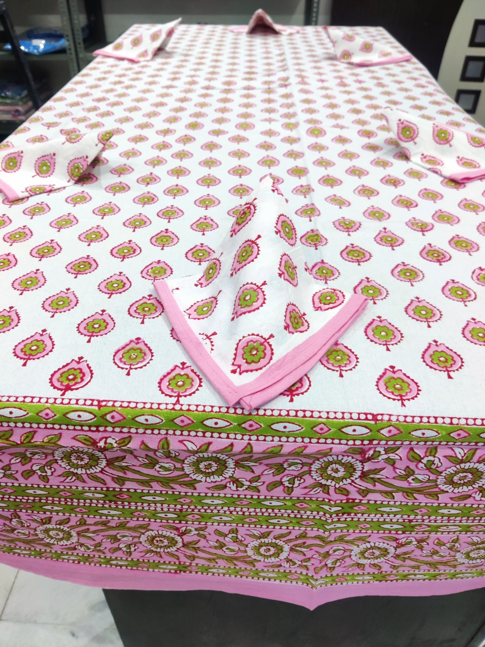 Hand Block Printed 6 Sets Table Cover