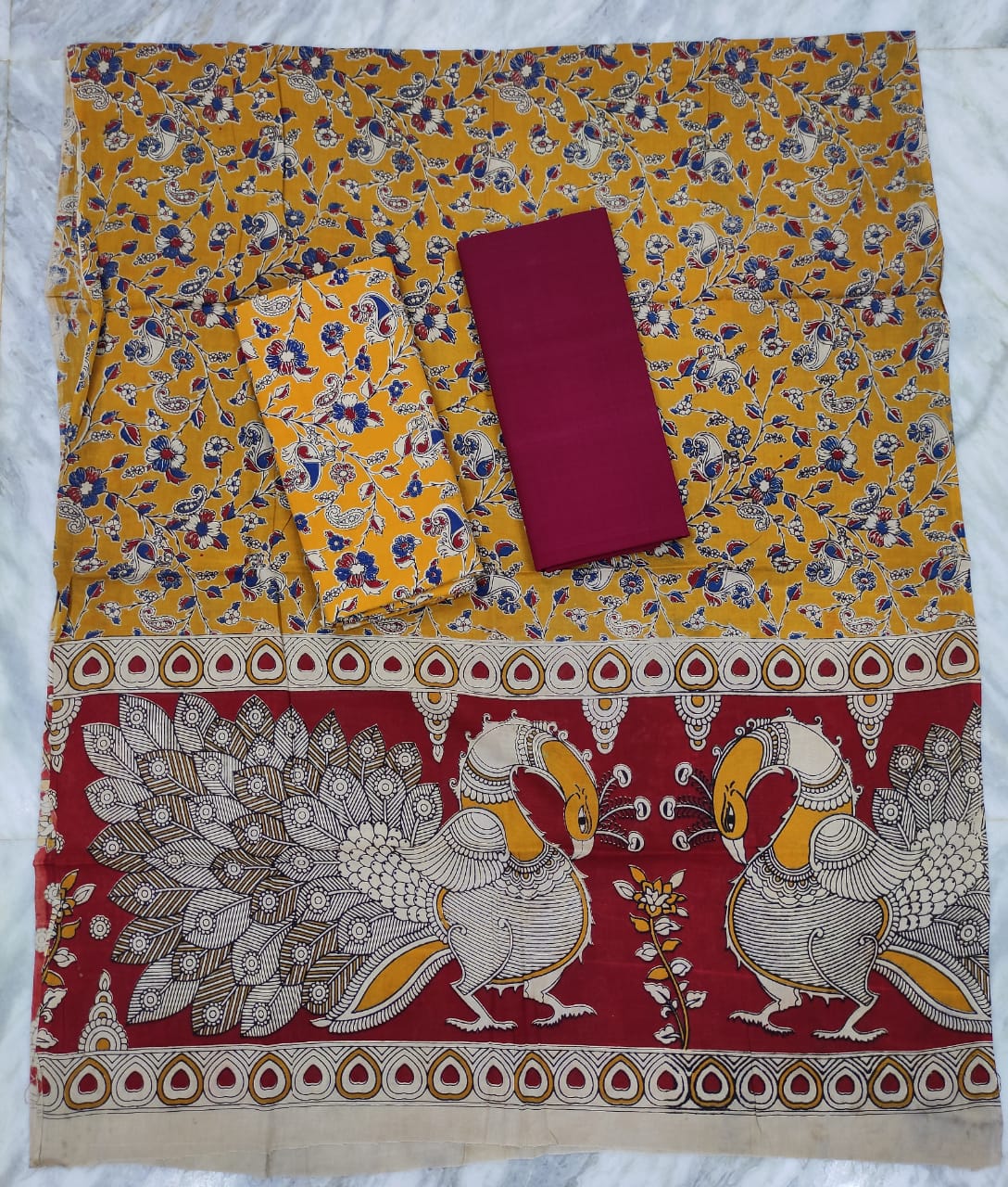 Pure Kalamkari cotton suits