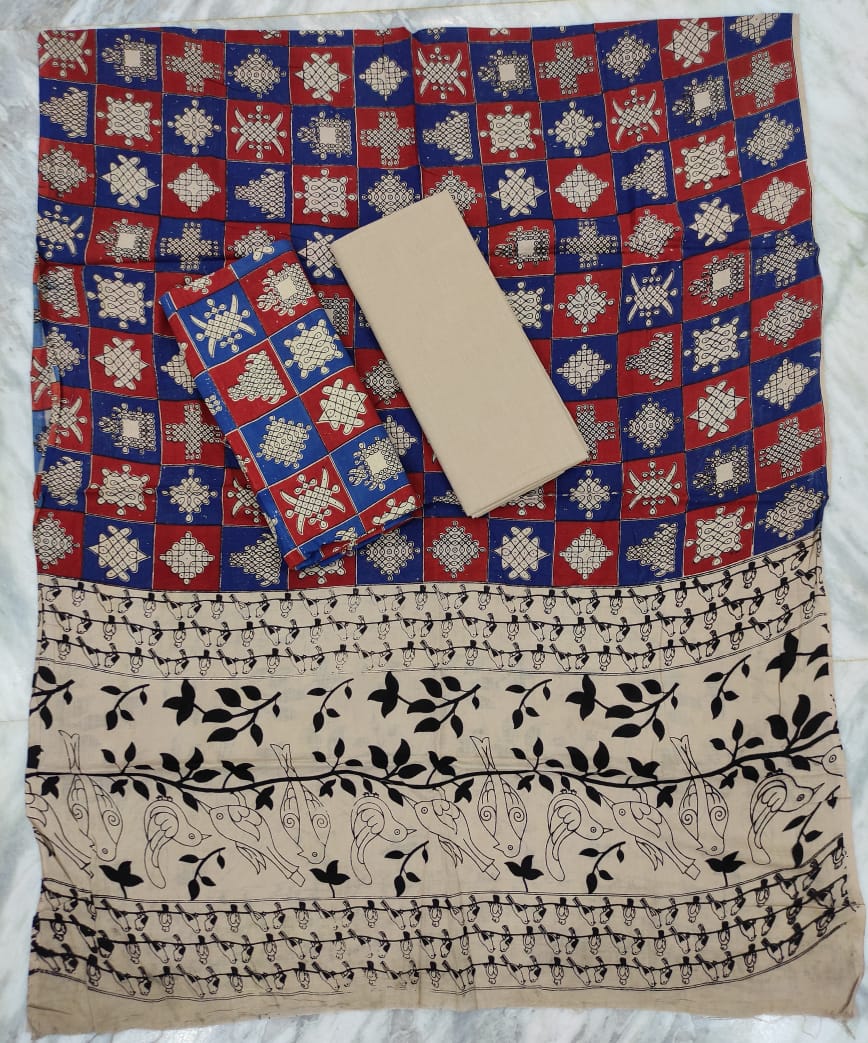 Pure Kalamkari cotton suits