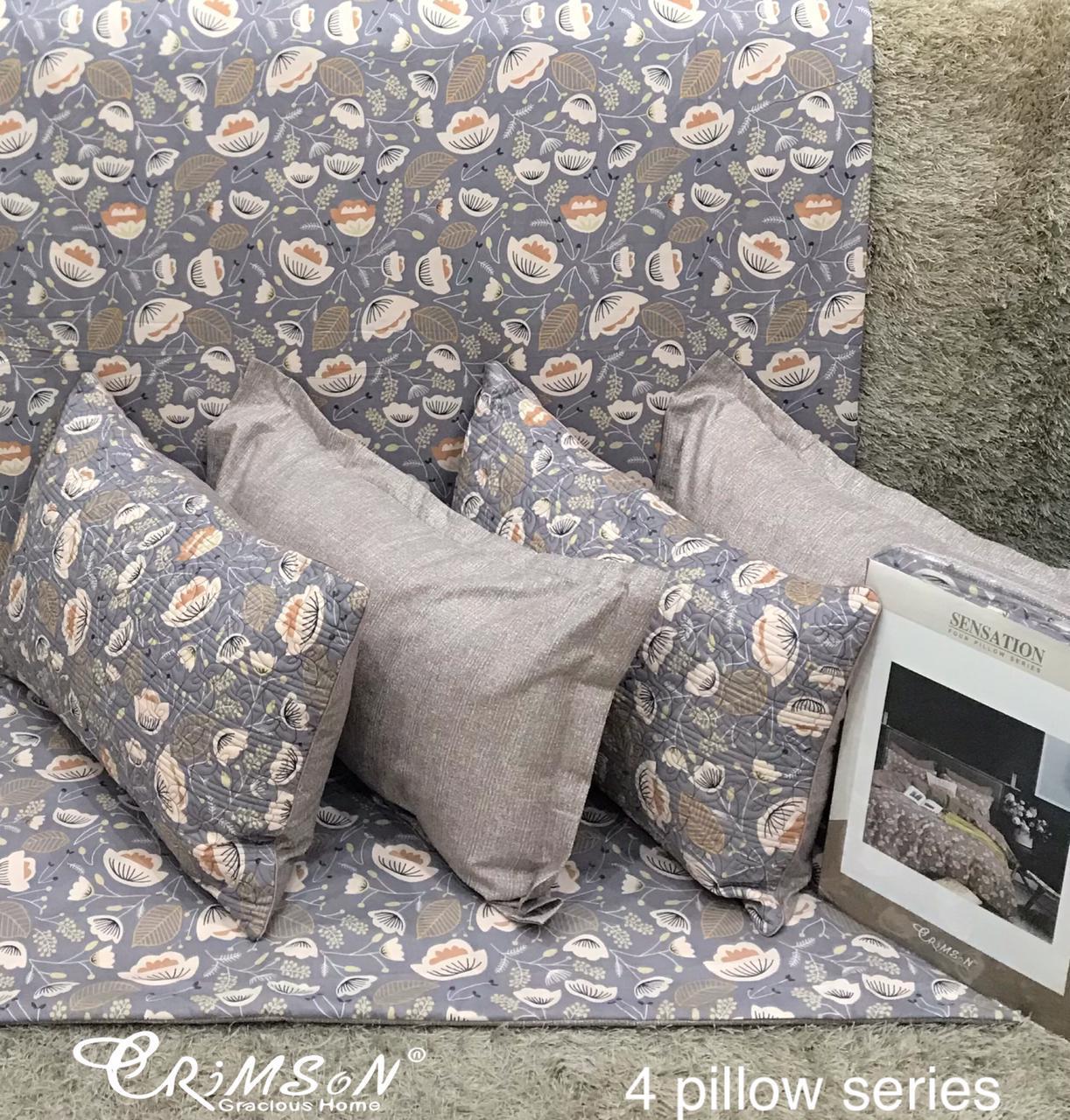 Bedsheet with 4 pillow covers