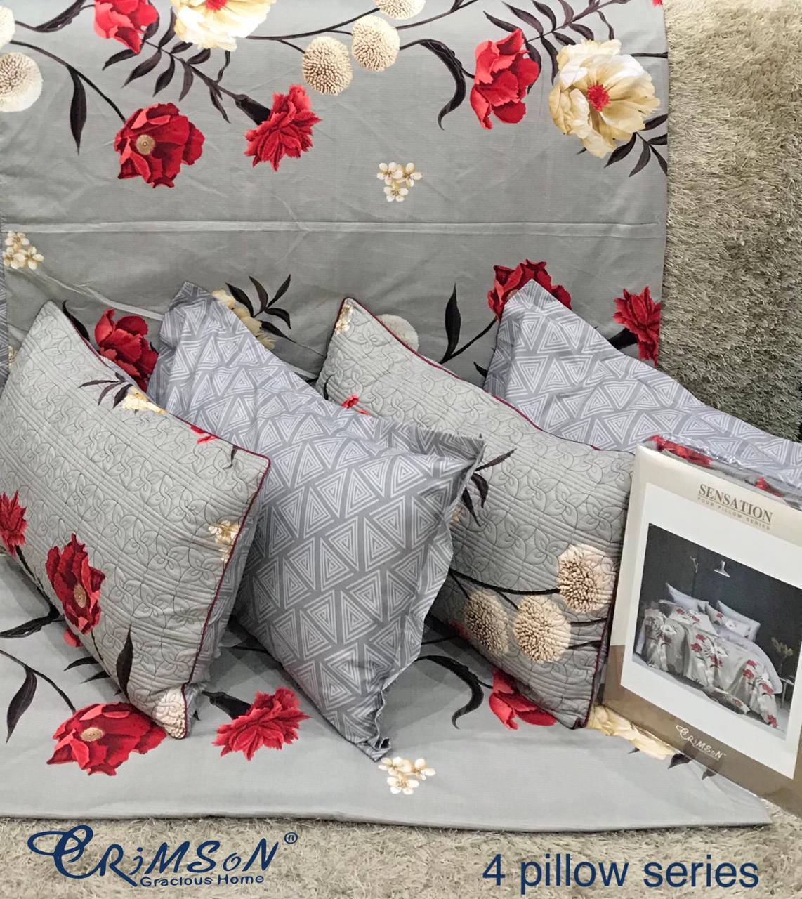 Bedsheet with 4 pillow covers
