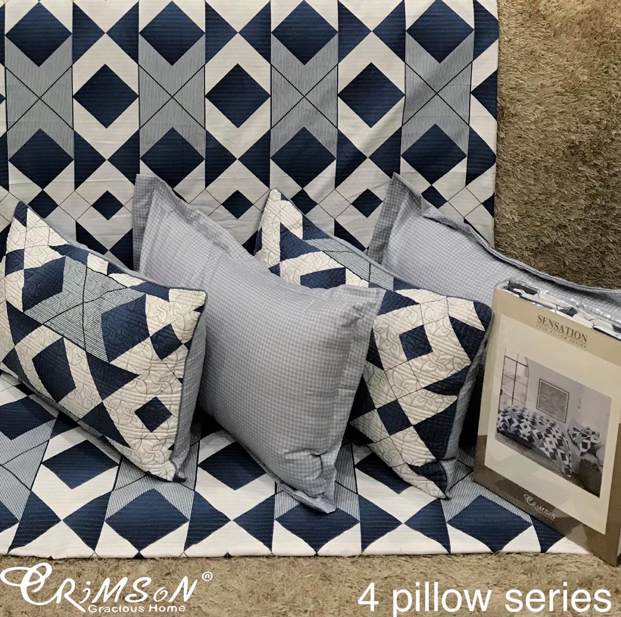 Bedsheet with 4 pillow covers