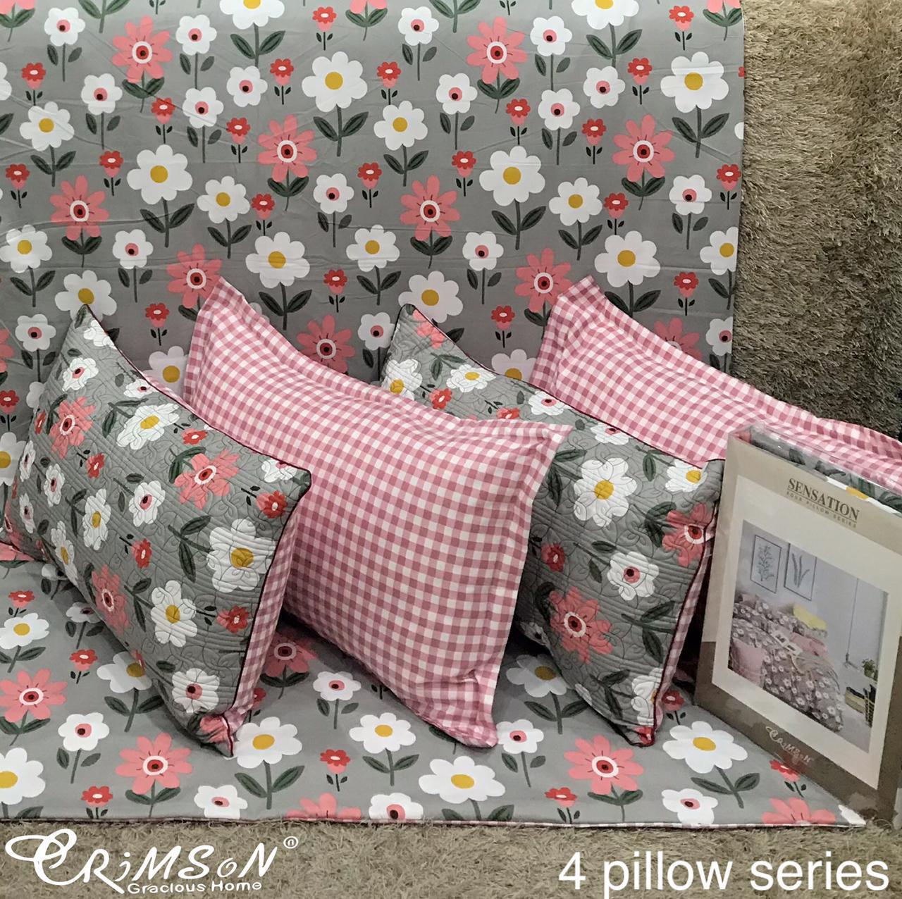 Bedsheet with 4 pillow covers