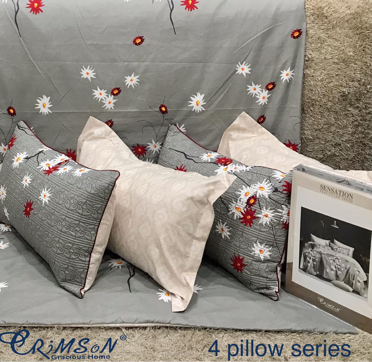 Bedsheet with 4 pillow covers
