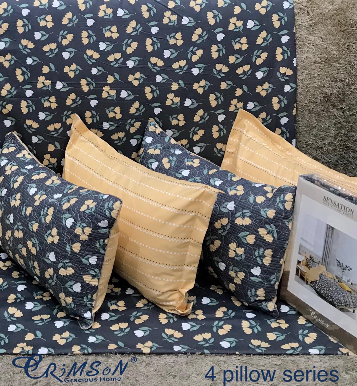 Bedsheet with 4 pillow covers