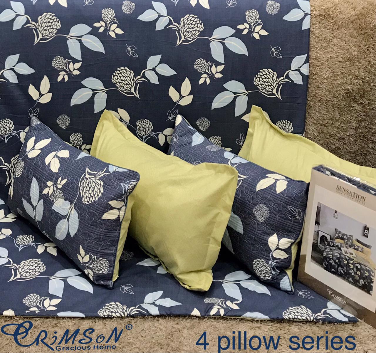 Bedsheet with 4 pillow covers