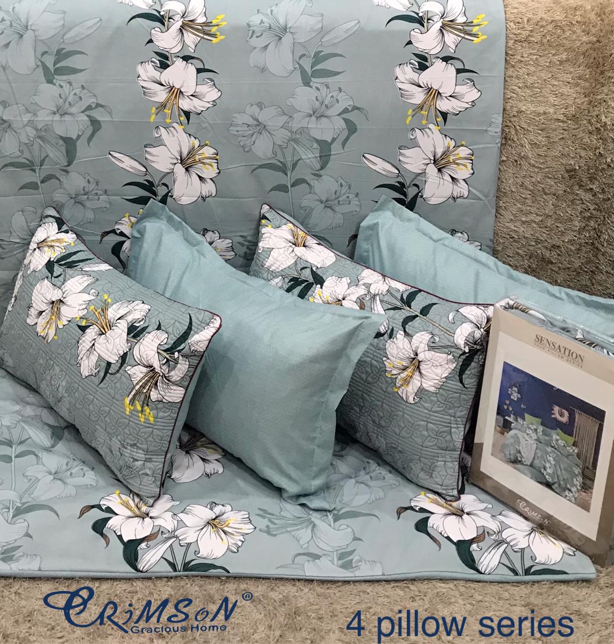 Bedsheet with 4 pillow covers