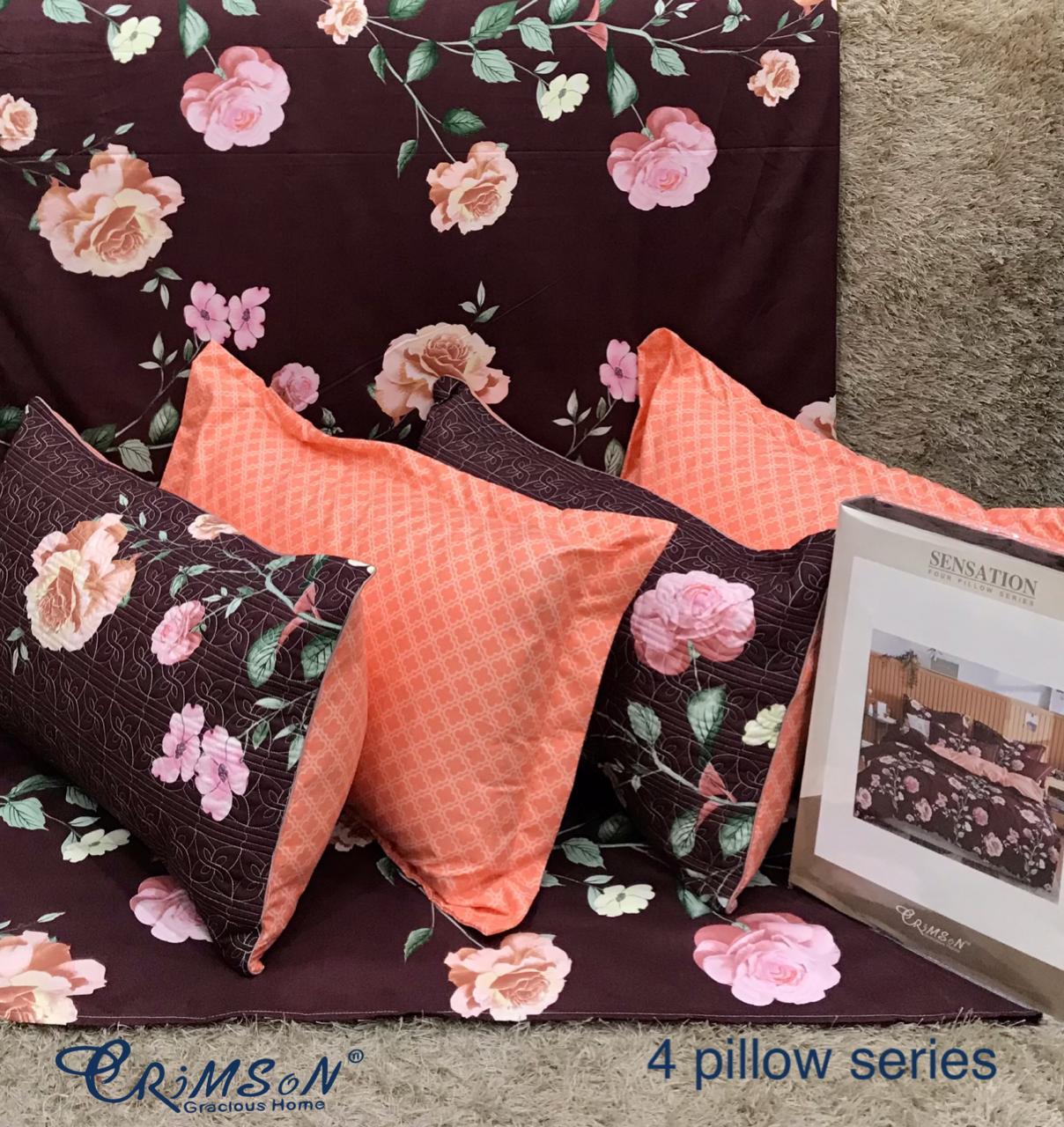 Bedsheet with 4 pillow covers