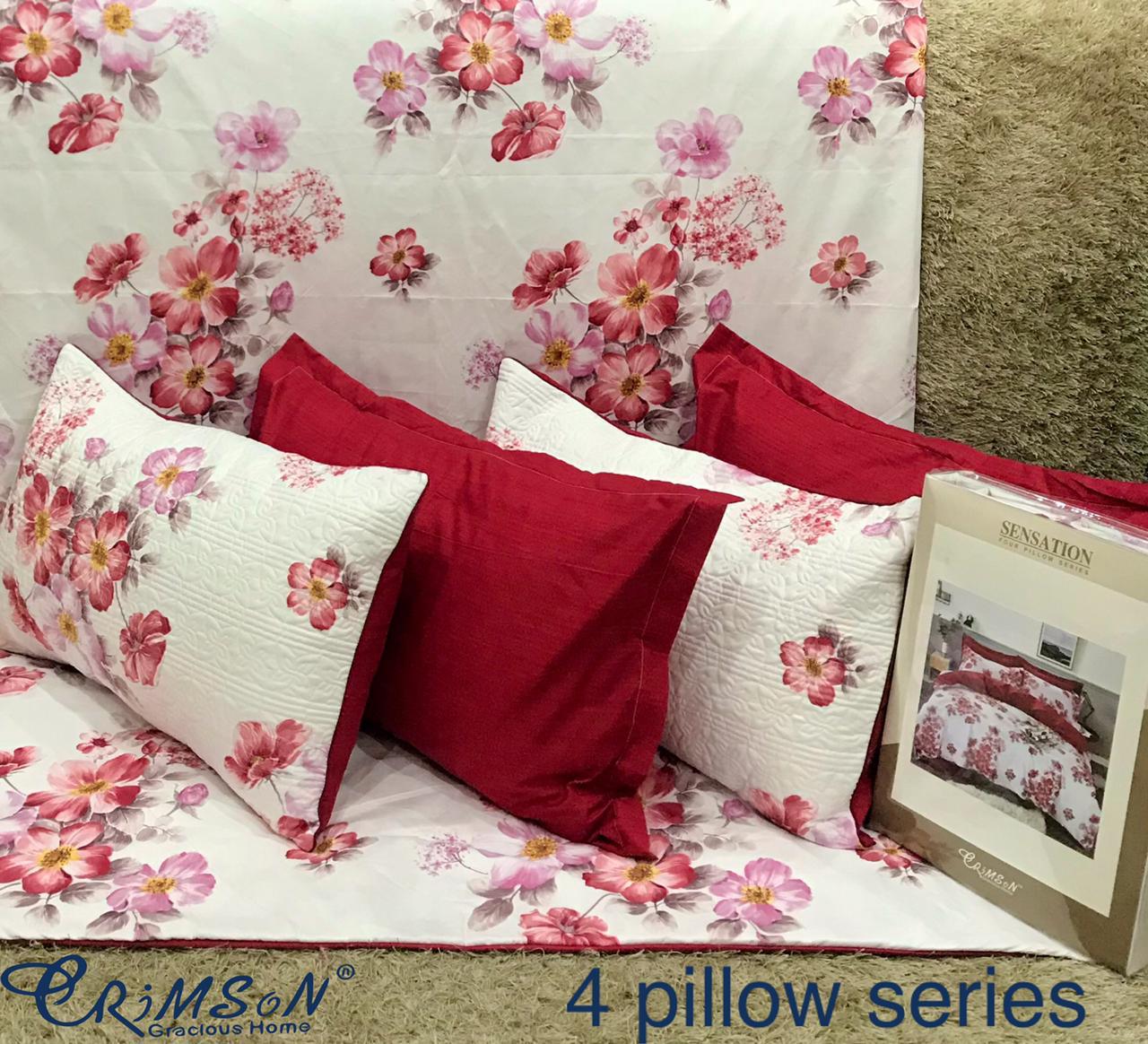 Bedsheet with 4 pillow covers