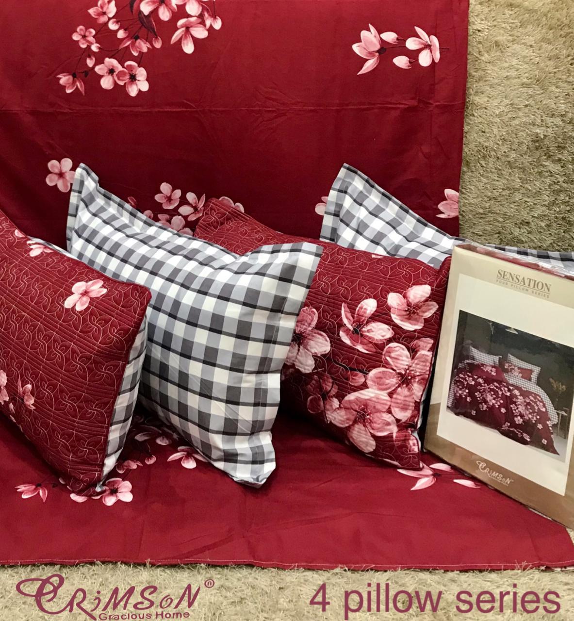 Bedsheet with 4 pillow covers