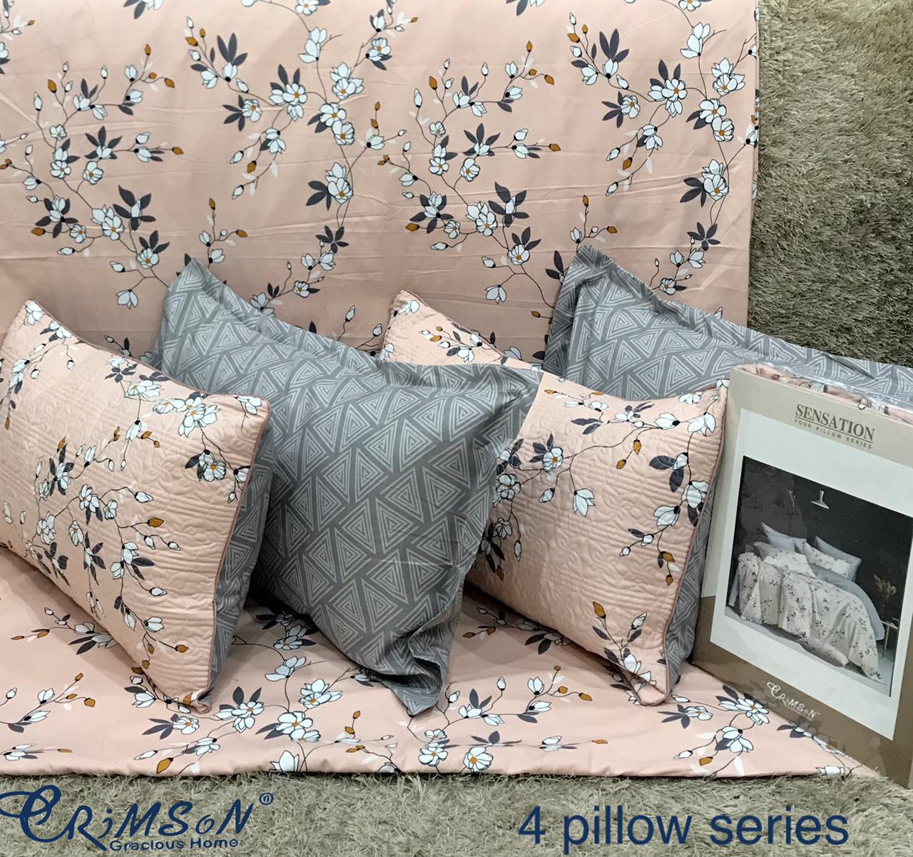 Bedsheet with 4 pillow covers