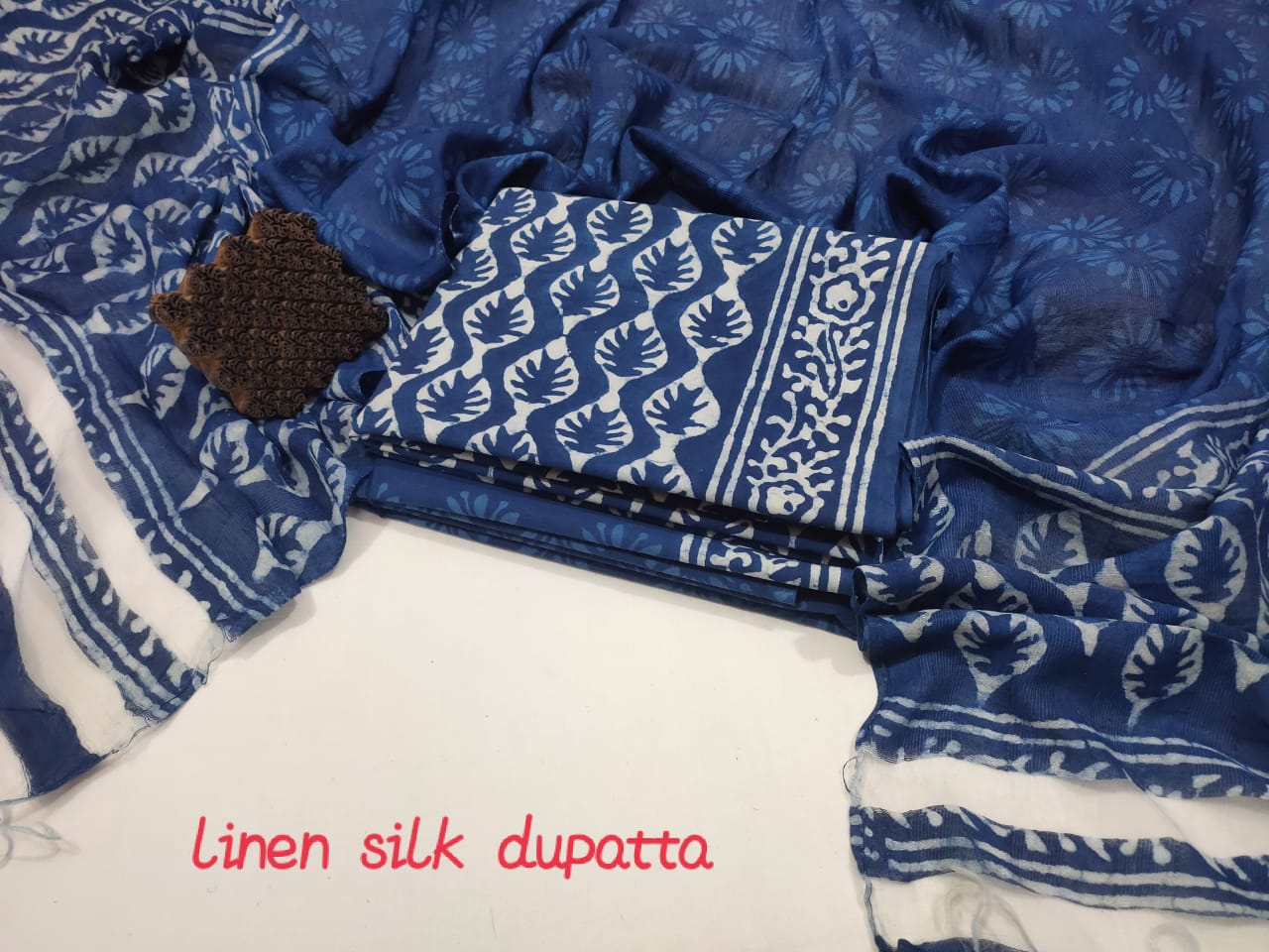 Block printed cotton suit set