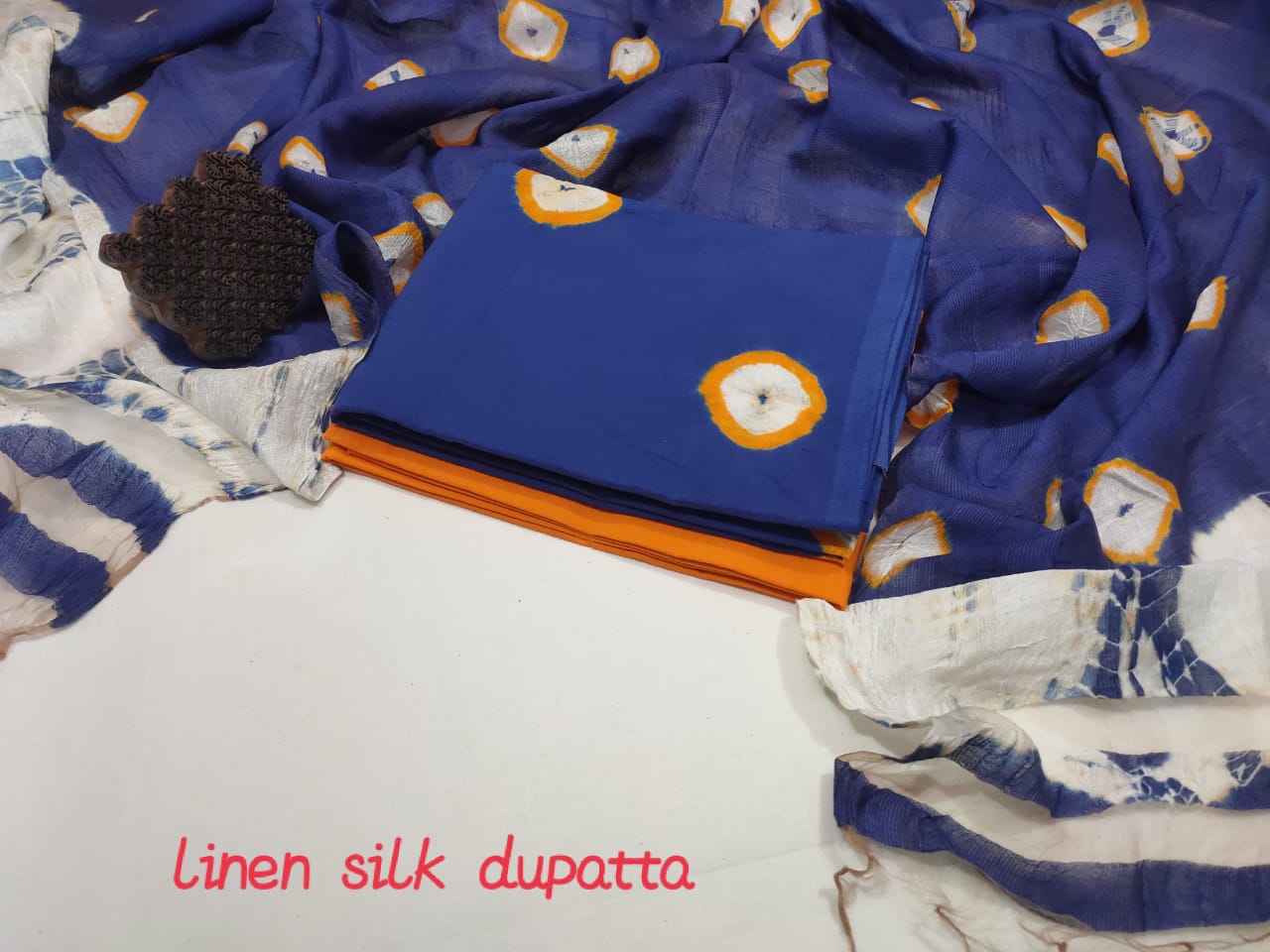 Block printed cotton suit set