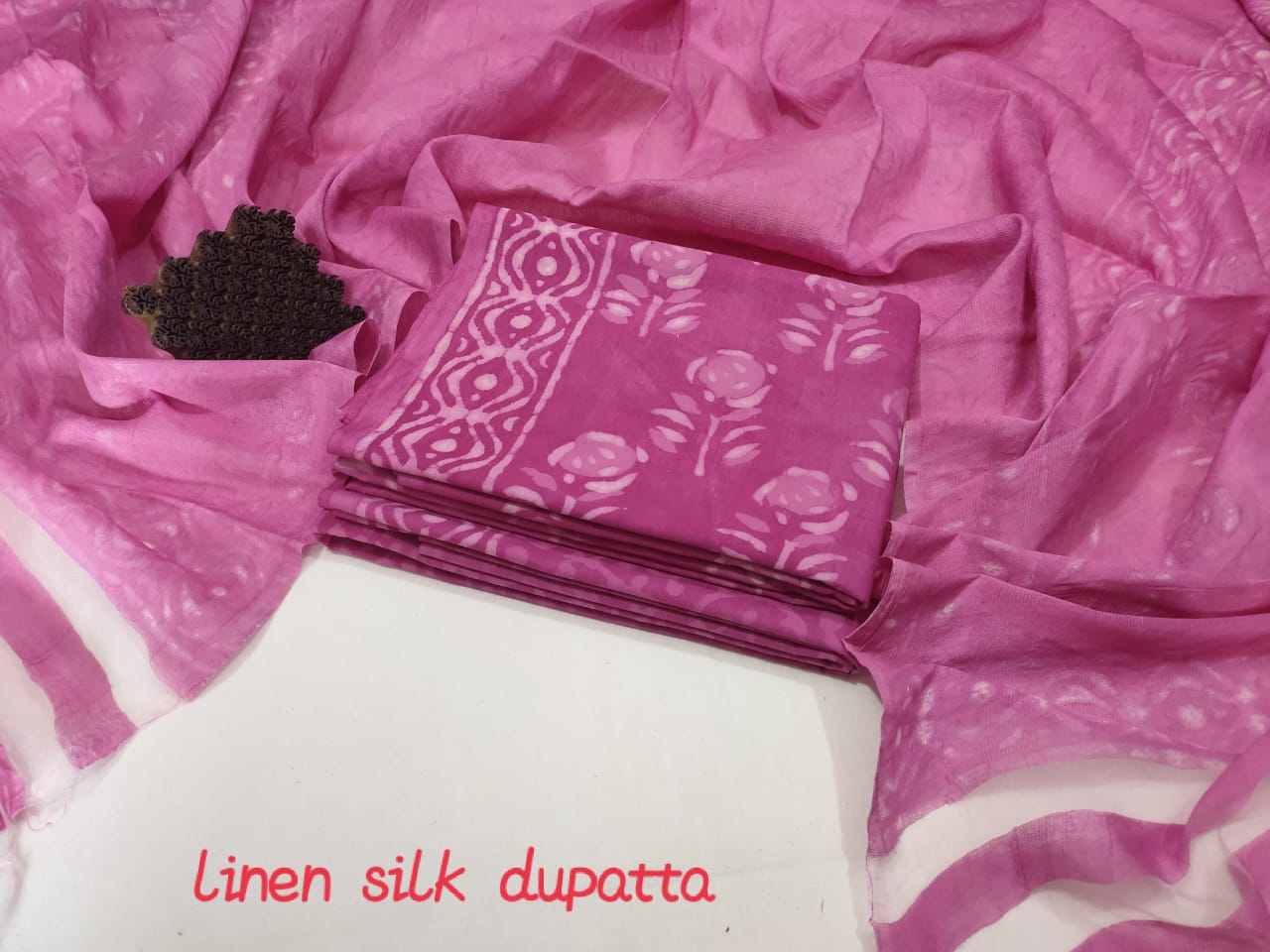 Block printed cotton suit set