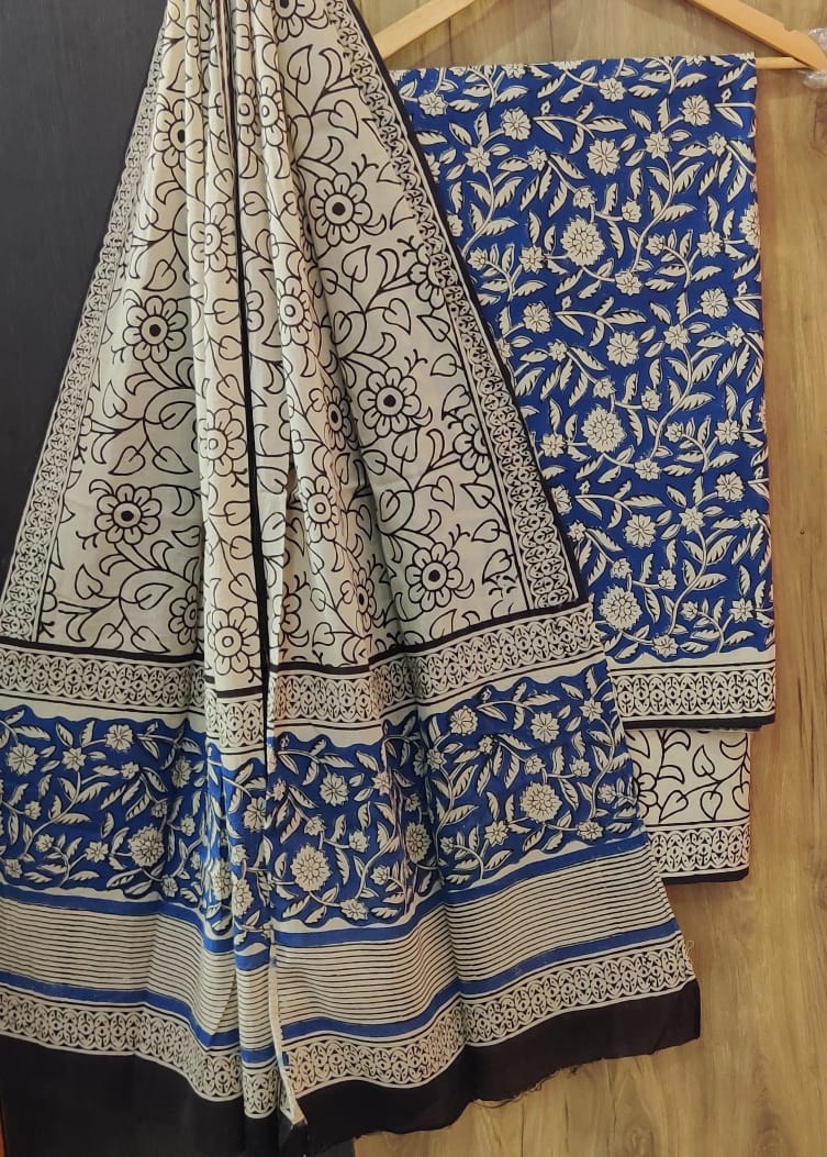 Pure mulmul cotton block printed suits