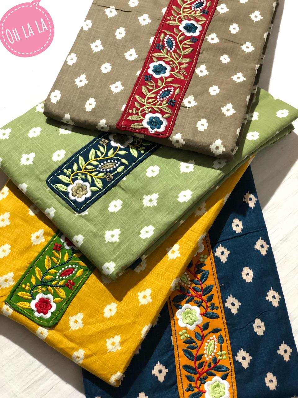 soft cotton top/bottom/dupatta