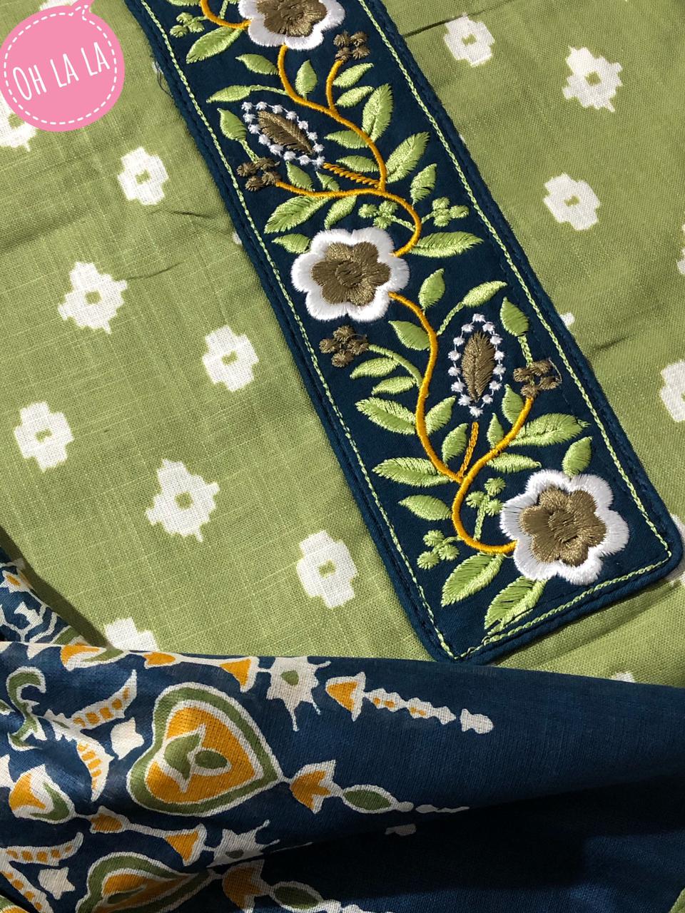 soft cotton top/bottom/dupatta