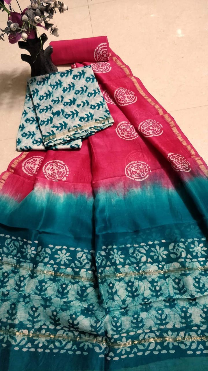 Chanderi silk suits