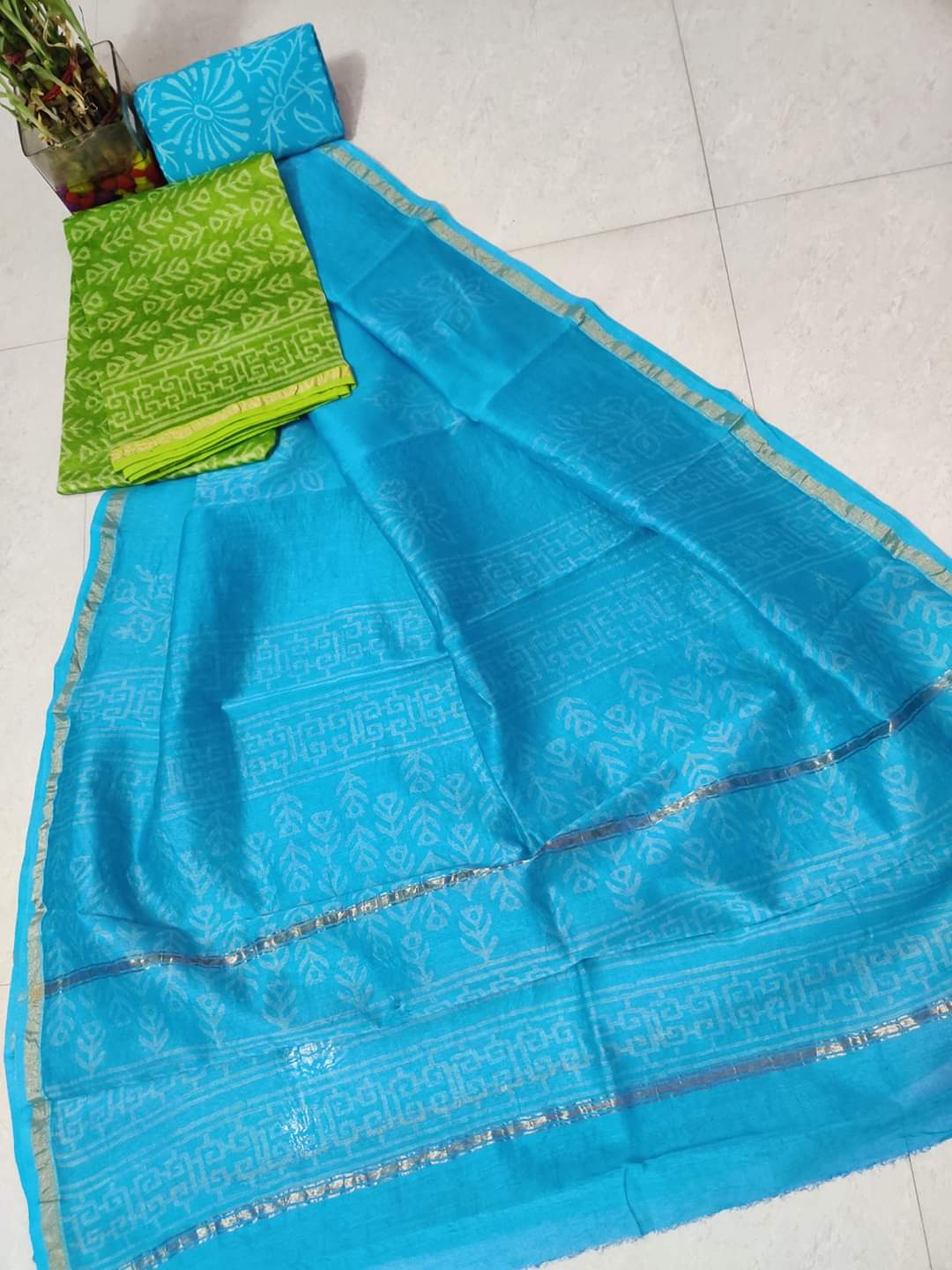 Chanderi silk suits