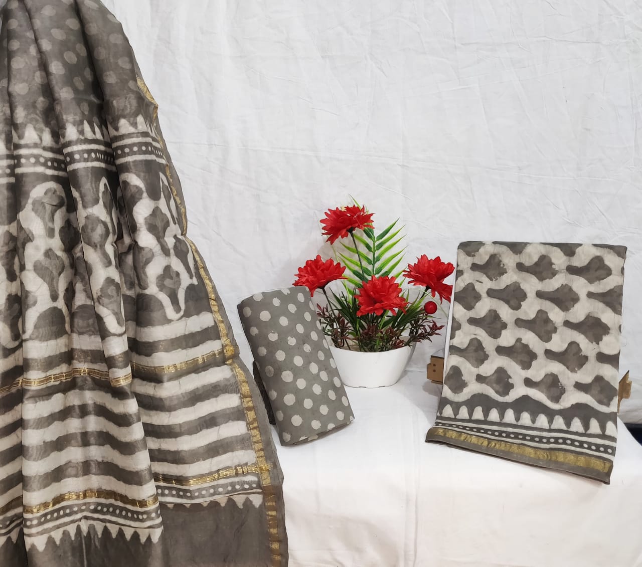 Chanderi silk suits