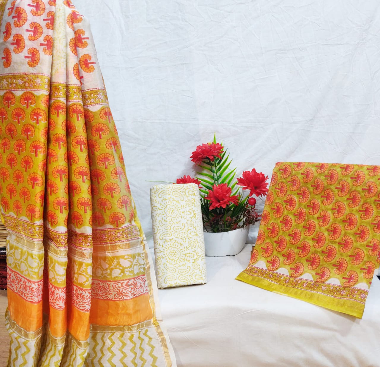 Chanderi silk suits