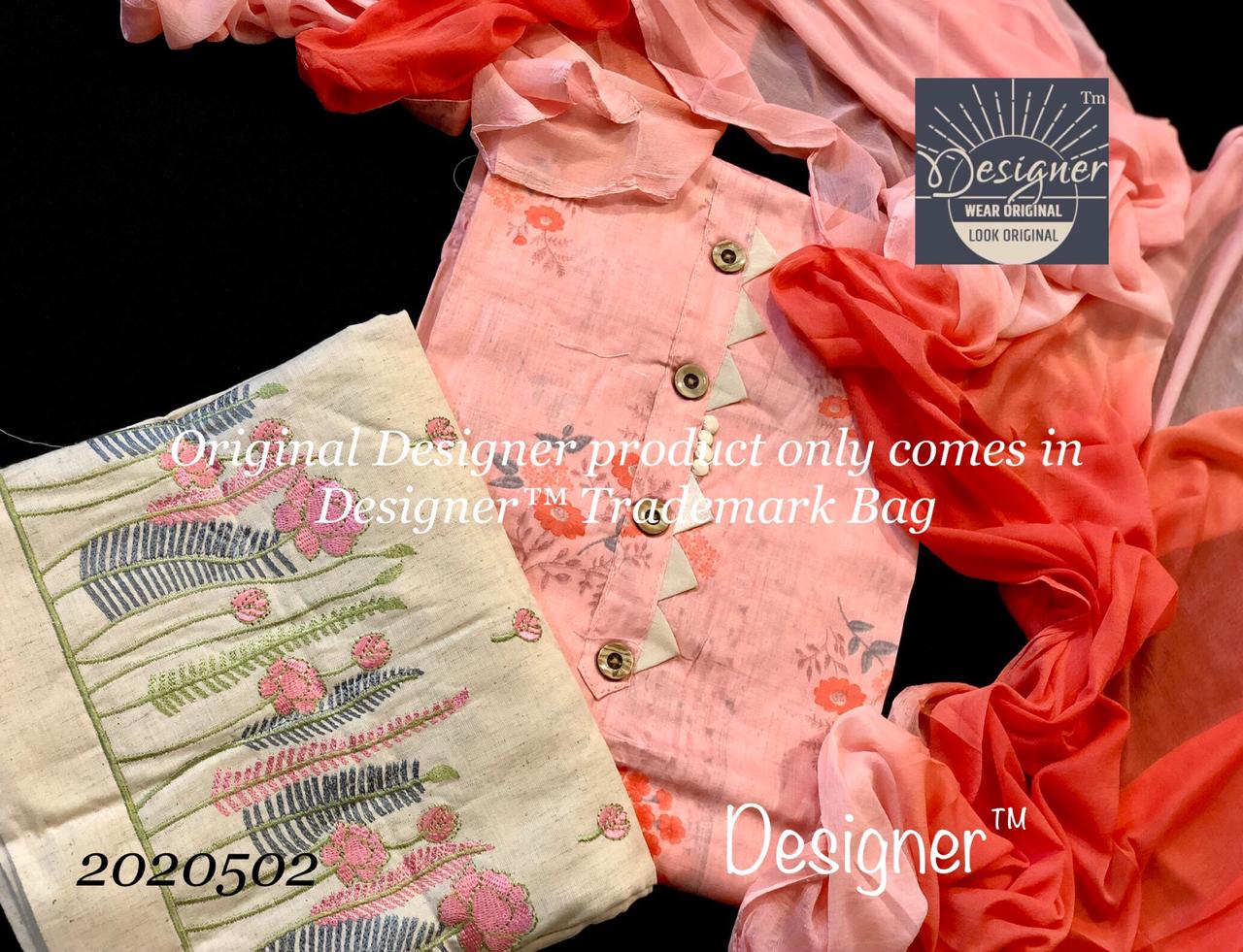 Soft Pure cotton top with dupatta/bottom