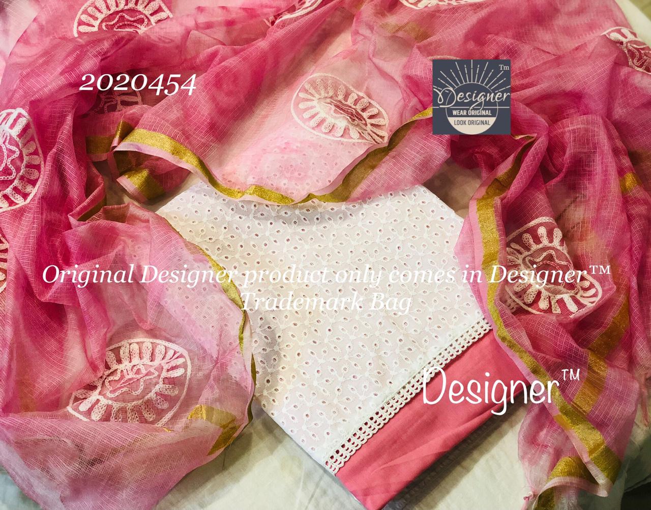 Pure cotton applique cut work top