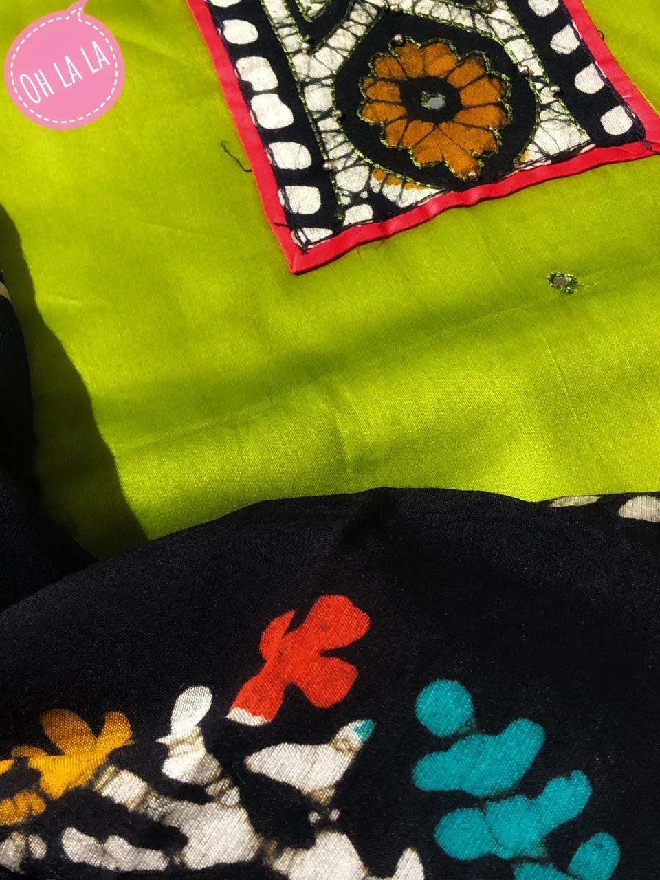Cotton silk top