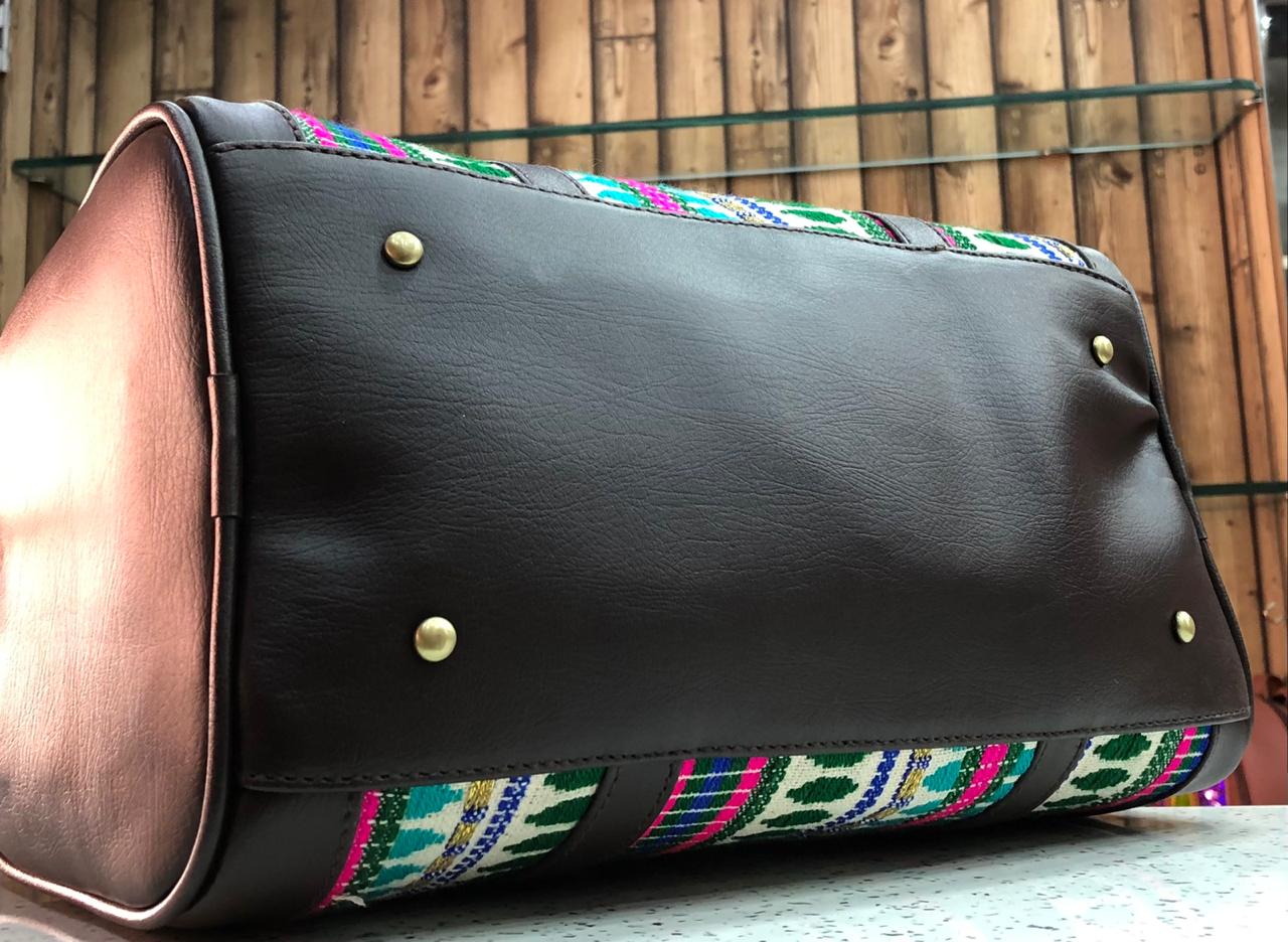 Canvas Duffle Style Leatherite